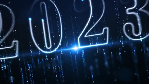 New Year 2023 Blue Background New Year 2023 Holiday Background — Stock Video  © Photor1985 #587893632