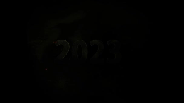 Schönes Neujahrsdatum 2023 Chinesischen Stil Alter Stil Neues Jahr 2023 — Stockvideo