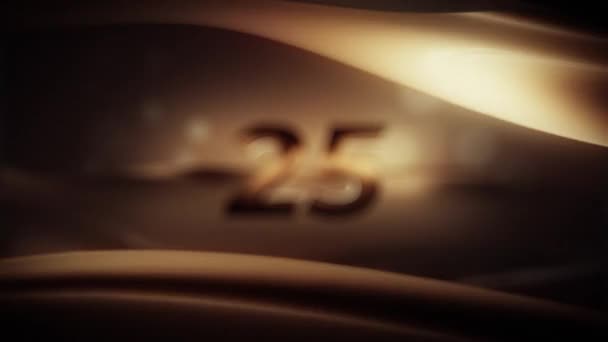 Beautiful 25Th Anniversary Screensaver 25Th Anniversary Greetings Anniversary — Wideo stockowe