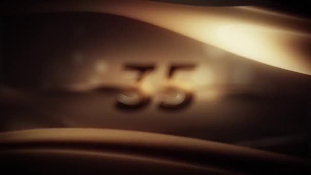 Beautiful 35Th Anniversary Screensaver 35Th Anniversary Greetings Anniversary — Vídeo de Stock