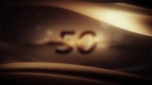 Beautiful 50Th Anniversary Screensaver 50Th Anniversary Greetings Anniversary — 图库视频影像
