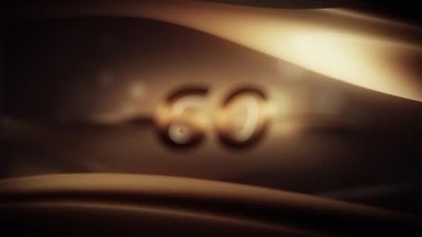 Beautiful 60Th Anniversary Screensaver 60Th Anniversary Greetings — Vídeos de Stock