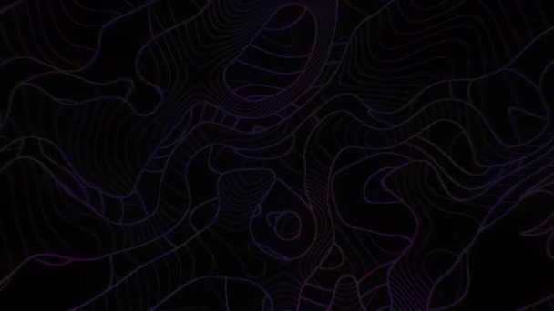 Neon Colorful Background Background Abstraction Dark Background — 비디오