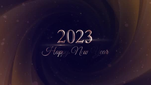 Date 2023 Happy New Year New Year 2023 Christmas — Stockvideo