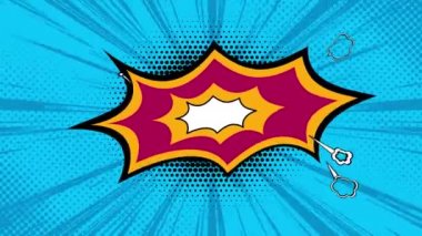 Pop up style for advertising, background in pop up style, space for advertising, bright colors, cartoon background