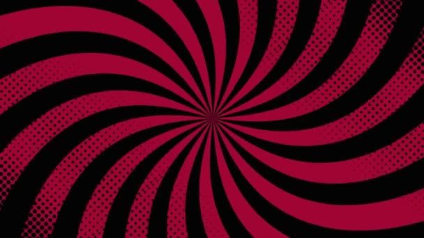 Anime Background Black Red Background Black Red Cartoon Background Spinning — Vídeos de Stock