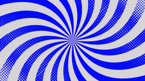Anime Background Blue Background Blue Cartoon Background Spinning Background Hypnosis — Stockvideo