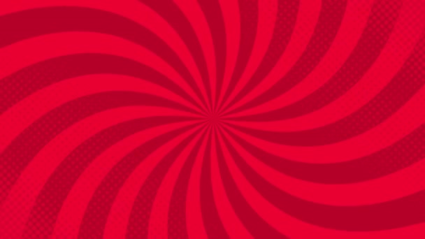 Anime Background Red Background Red Cartoon Background Spinning Background Hypnosis — Stock video