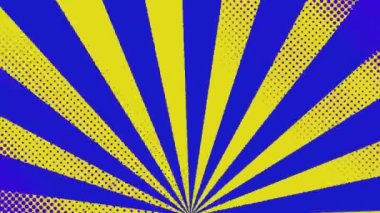 Anime background, yellow blue background, yellow blue cartoon background, spinning background