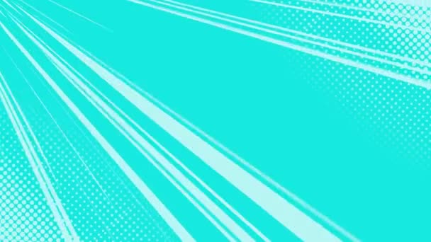 Anime Background Turquoise Background Turquoise Cartoon Background — ストック動画