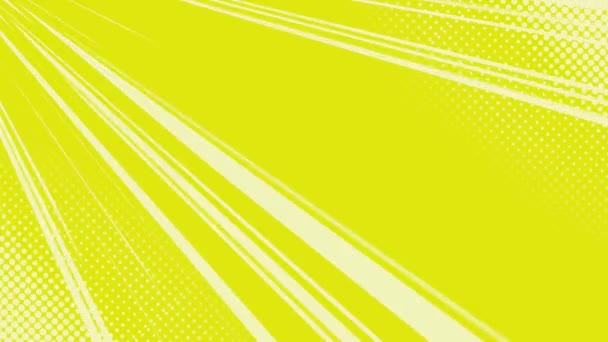 Anime Background Yellow Background Yellow Cartoon Background — Vídeos de Stock