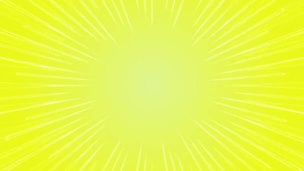 Yellow Cartoon Background Background Stripes Neon Portal Speed — стоковое видео