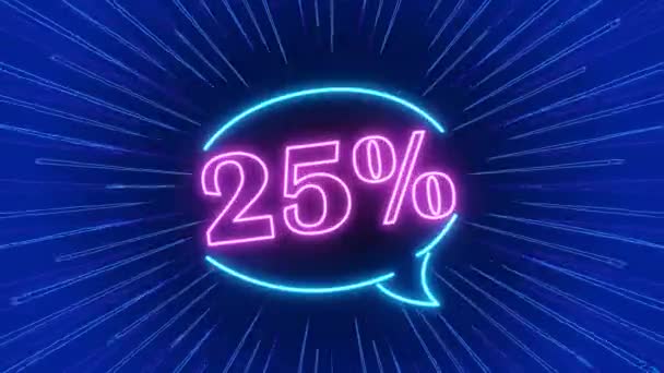 Neon logó 25 százalékos kedvezmény, eladás, online áruház, nyaralás eladó, kedvezmény