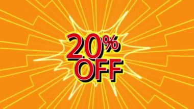 Neon yazıtlar% 20 indirim, logo, kara cuma, indirim