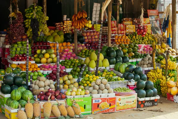 Mercado local no Sri Lanka - 2 de abril de 2014 Fotografia De Stock
