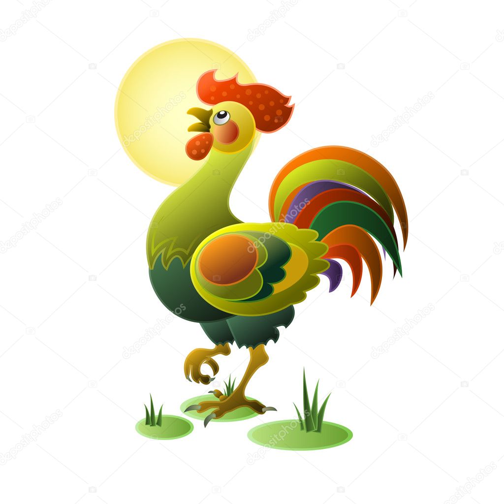 Funny rooster Stock Vector Image by ©KalomiraEL #13070446 Funny rooster Stock Vector Image by ©KalomiraEL #13070446