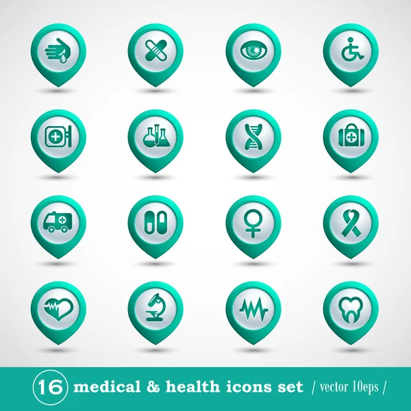 Medical icons set — Stock Vector