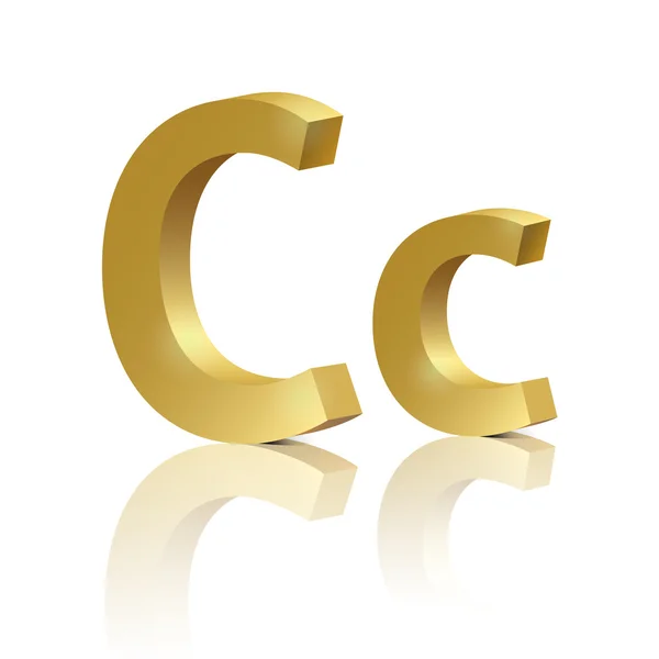 Letter C — Stock Vector