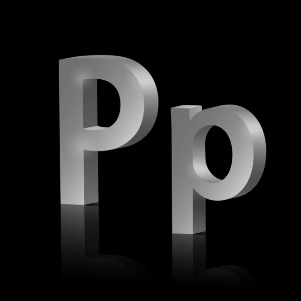 Vector letter P — Stock Vector