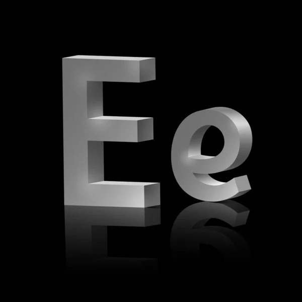Lettre vectorielle E — Image vectorielle