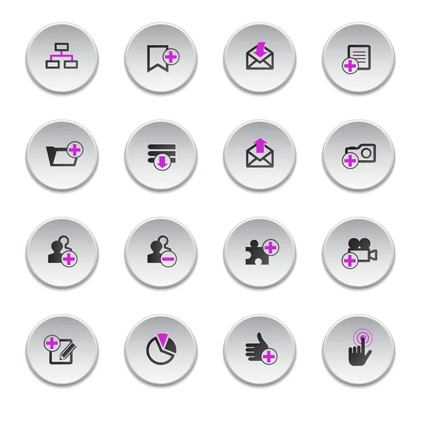 Set pictogrammen voor websites — Stockvector