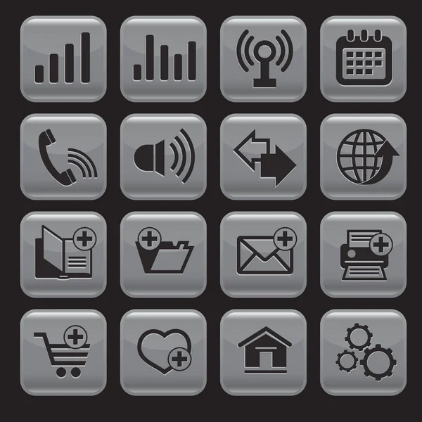 Conjunto de iconos web — Archivo Imágenes Vectoriales