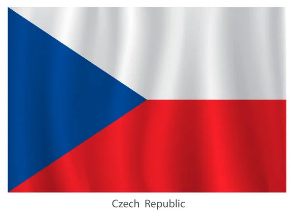 Czech vector flag — Stock Vector