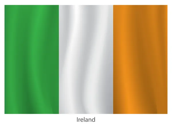 Irlanda vector bandera — Vector de stock