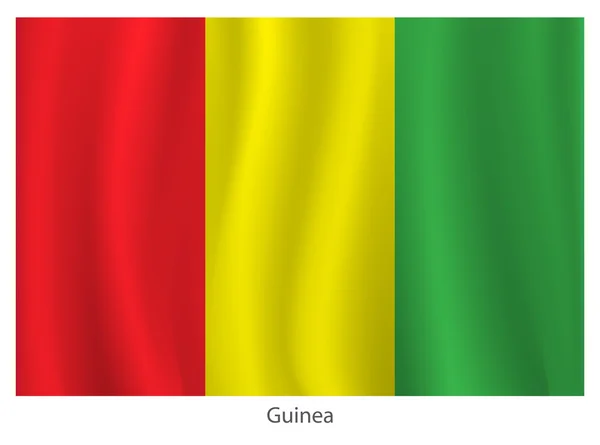 ギニアのベクトル フラグ — ストックベクタ