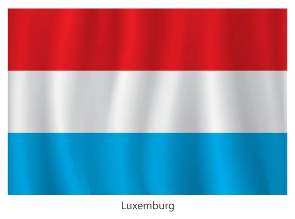 Luxemburg vector flag — Stock Vector