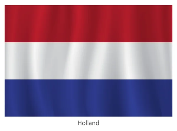 Holland vektor flagga — Stock vektor