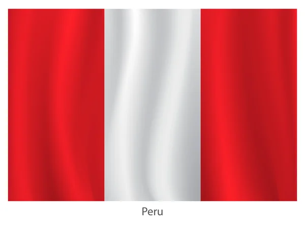 Peru-vektorflagge — Stockvektor