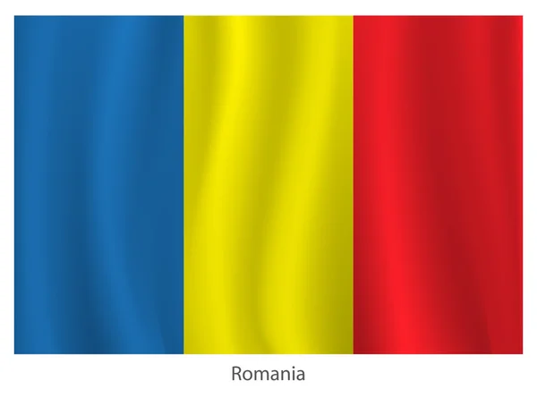 ルーマニアのベクトル フラグ — ストックベクタ