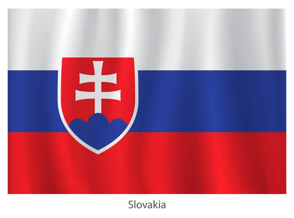 Eslovaquia vector bandera — Vector de stock