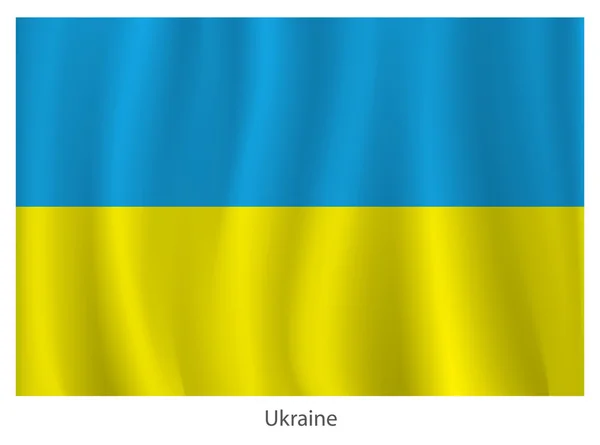 Ukraine vector flag — Stock Vector