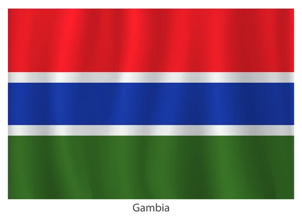 Bandera de Gambia — Archivo Imágenes Vectoriales