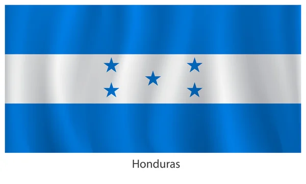 Bandiera Honduras — Vettoriale Stock