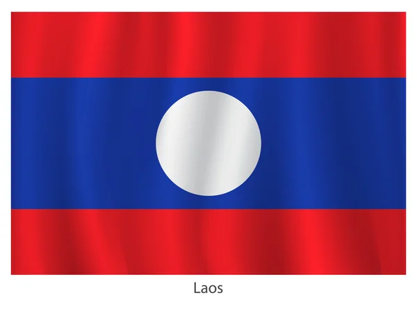 Bandera de Laos — Archivo Imágenes Vectoriales