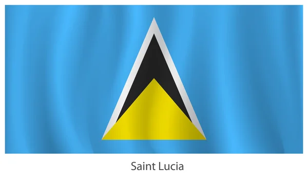 Vlag van Saint lucia — Stockvector