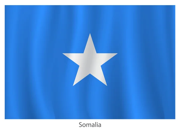 Bandera de Somalia — Vector de stock