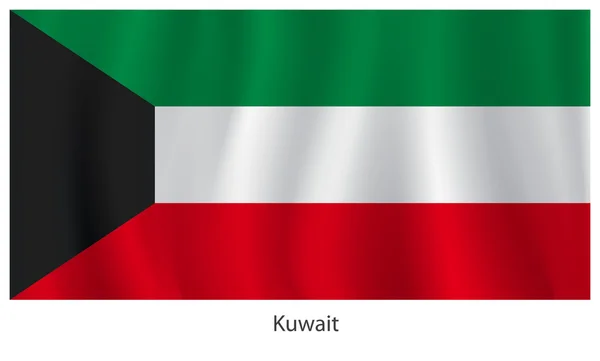 Kuwait flagga — Stock vektor