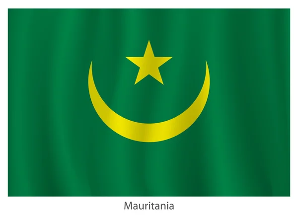毛里塔尼亚国旗 — 图库矢量图片