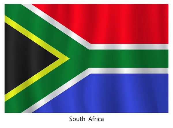 Bandiera del Sudafrica — Vettoriale Stock