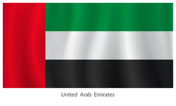 Bandera de Emiratos Árabes Unidos — Vector de stock