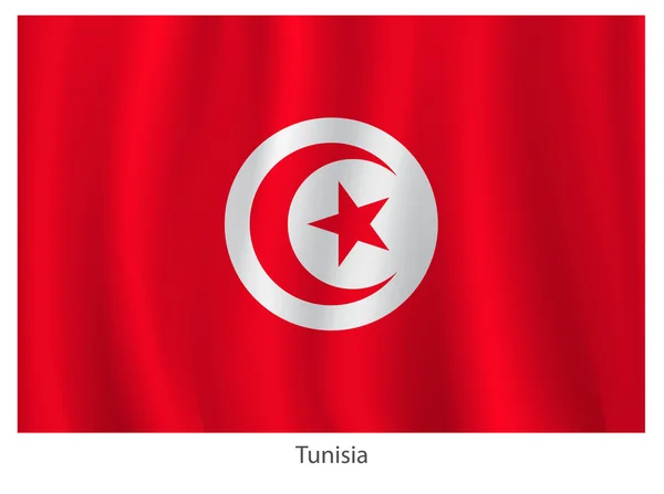 Tunisia flag — Stock Vector