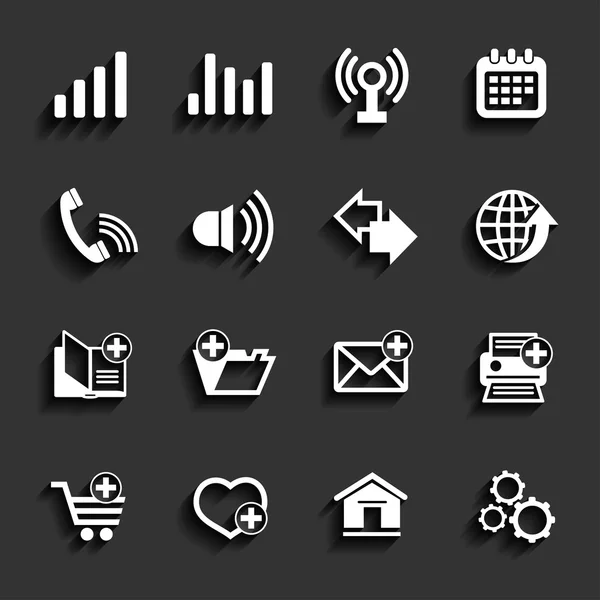 Web icons set — Stock Vector