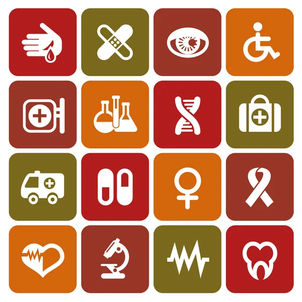 Medical icons set — Stock Vector