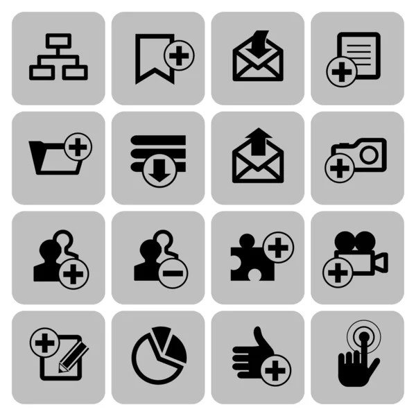 Web icons set — Stock Vector