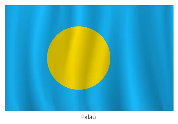 Bandera de Palau — Vector de stock