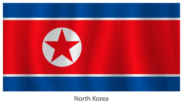 North Korea flag — Stock Vector